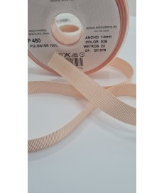 CINTA FALLA GROSS GRAIN 14MM SALMON ( 20 METROS )
