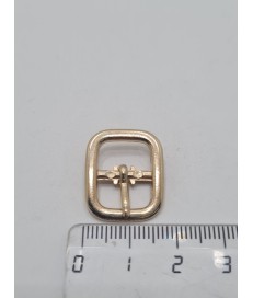 PACK HEBILLAS ZAMAK 12MM ORO CUADRADAS (50 UNID)