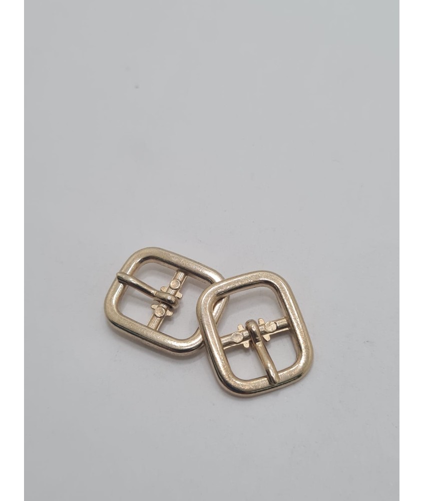 PACK HEBILLAS ZAMAK 12MM ORO CUADRADAS (50 UNID)