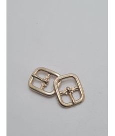 PACK HEBILLAS ZAMAK 12MM ORO CUADRADAS (50 UNID)