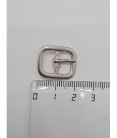 PACK HEBILLAS ZAMAK 12MM PLATA CUADRADA (50 UNID)