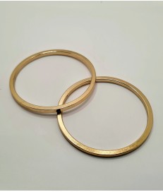 ANILLA REDONDA ZAMAK 70MM PLANA ORO TENUE