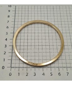 ANILLA REDONDA ZAMAK 70MM PLANA ORO TENUE