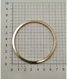 ANILLA REDONDA ZAMAK 70MM PLANA ORO TENUE