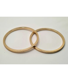 ANILLA REDONDA ZAMAK 70MM PLANA ORO TENUE