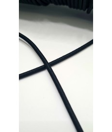 CORDON ELASTICO REDONDO 5MM NEGRO