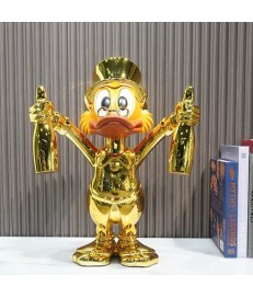 FIGURA PAPA DONALD PATO CROMADA POP ART 50CM