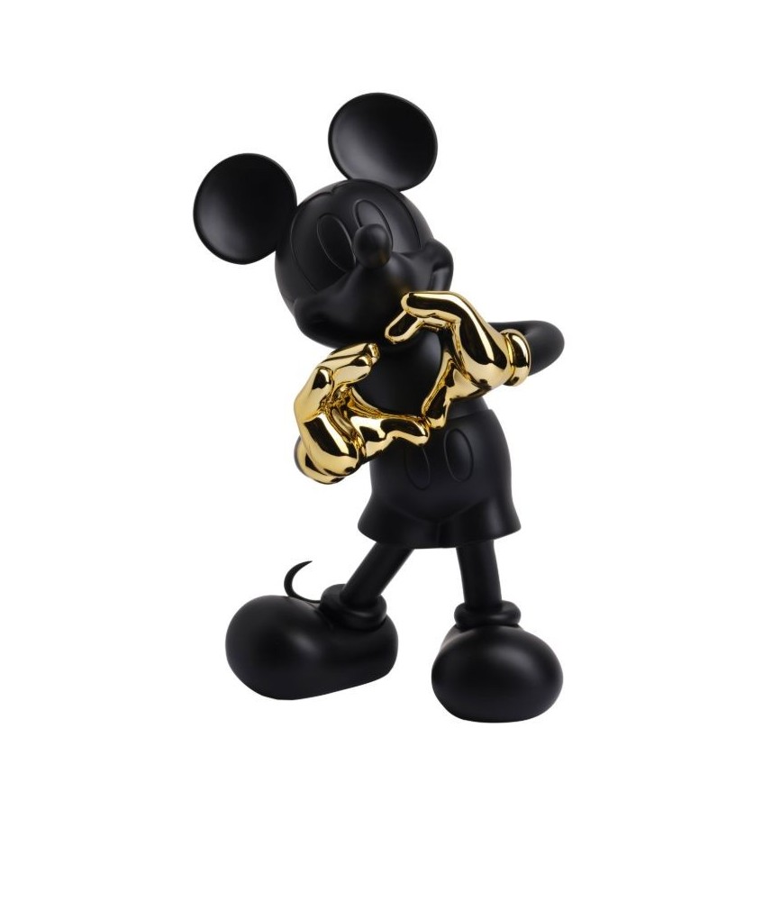 ESCULTURA RESINA MICKEY MOUSE CROMADA 60CM