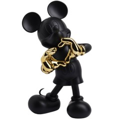 ESCULTURA RESINA MICKEY MOUSE CROMADA 60CM