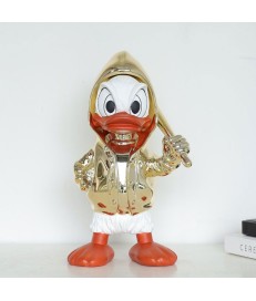 FIGURA CROMADA PATO DONALD 60CM
