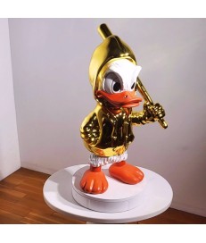 FIGURA CROMADA PATO DONALD 60CM