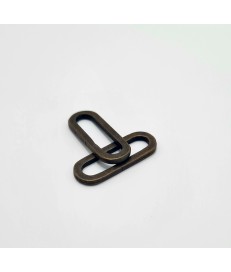 PACK ANILLA OVALADA ZAMAK PLANA 25MM ORO VIEJO