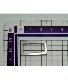PACK ANILLA RECTANGULAR ZAMAK  20MM NIQUELADA