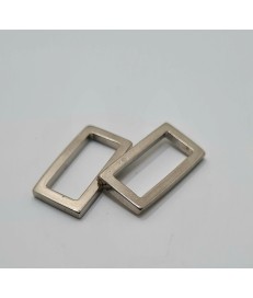 PACK ANILLA RECTANGULAR ZAMAK  20MM NIQUELADA