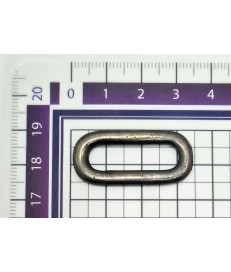 PACK ANILLA OVALADA ZAMAK  25MM OXIDO ENVEJECIDO