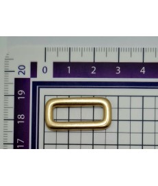 PACK ANILLA RECTANGULAR REDONDEADA ZAMAK 20MM DORADA