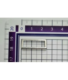 PACK PASADOR RECTANGULAR ZAMAK  20MM NIQUELADO