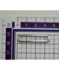 PACK PASADOR RECTANGULAR REDONDEADO ZAMAK 30MM NIQUELADO