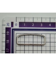 PACK PASADOR RECTANGULAR REDONDEADO HIERRO 30MM NIQUELADO