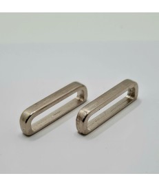PACK PASADOR RECTANGULAR REDONDEADO ZAMAK 30MM NIQUELADO