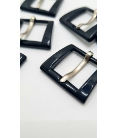 PACK MEDIA HEBILLA ZAMAK 20MM PINTADA NEGRO