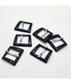 PACK MEDIA HEBILLA ZAMAK 20MM PINTADA NEGRO