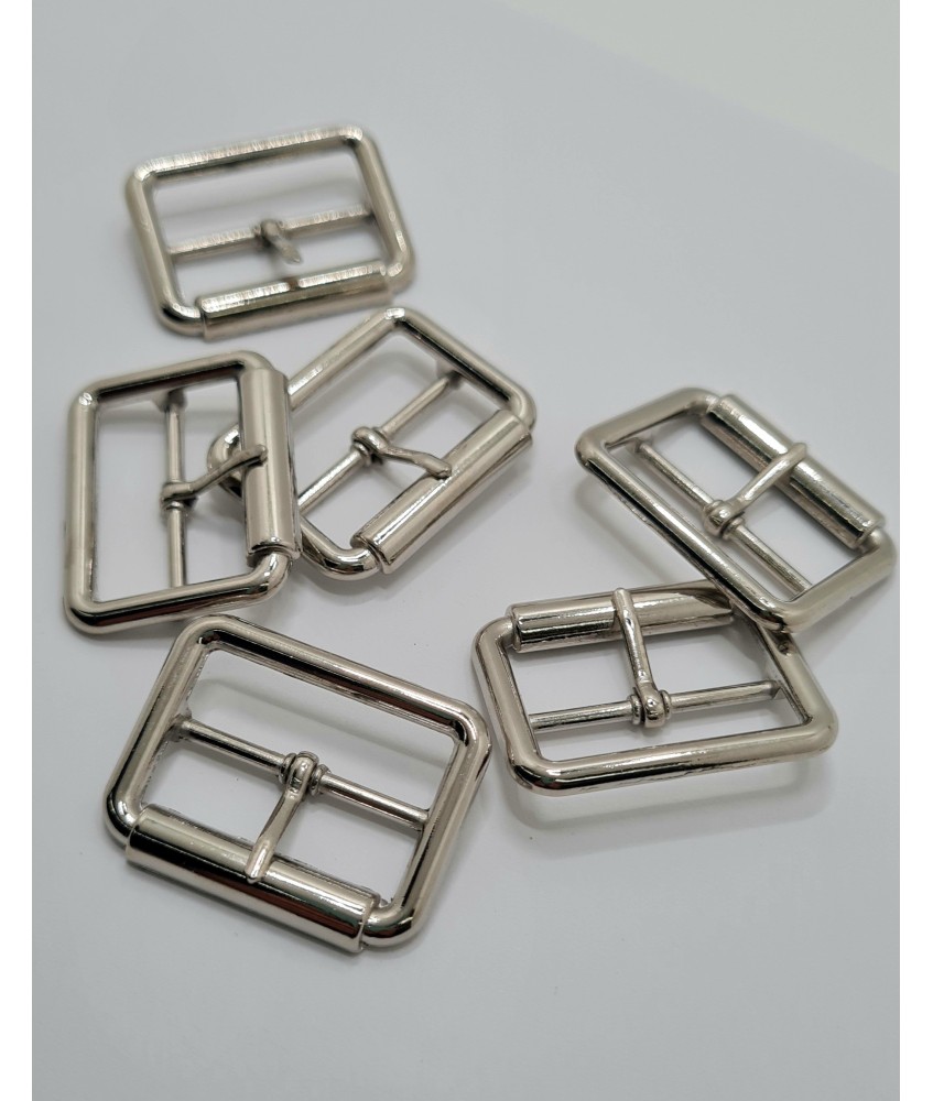 PACK  HEBILLA RULO ZAMAK 30MM PLATEADA