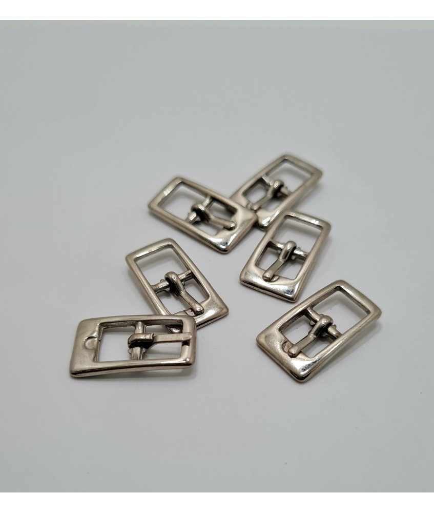 PACK HEBILLA ALARGADA  ZAMAK 8MM PLATA