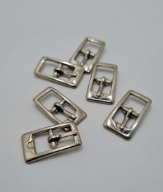 PACK HEBILLA ALARGADA  ZAMAK 8MM PLATA
