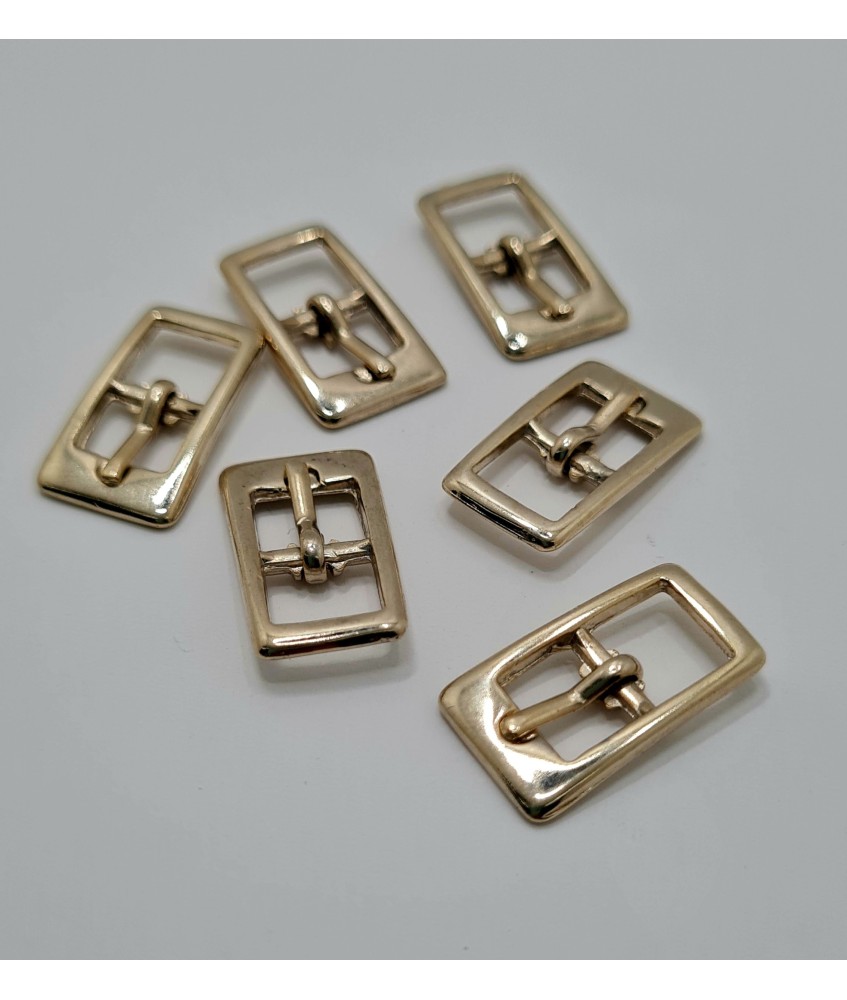 PACK HEBILLA ALARGADA  ZAMAK 8MM ORO CLARO